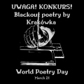 Black And Hand White Illustration World Poetry Day Facebook Post