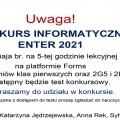 konkurs informat ENTER 2021-1
